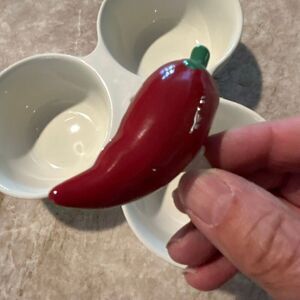 Faux NORA FLEMING Chili Pepper Plate Decoration